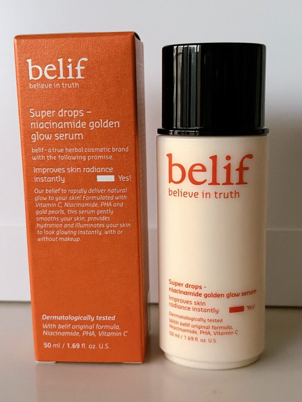 [Full Size] belif Super Drops Niacinamide and Vitamin C Golden Glow Serum